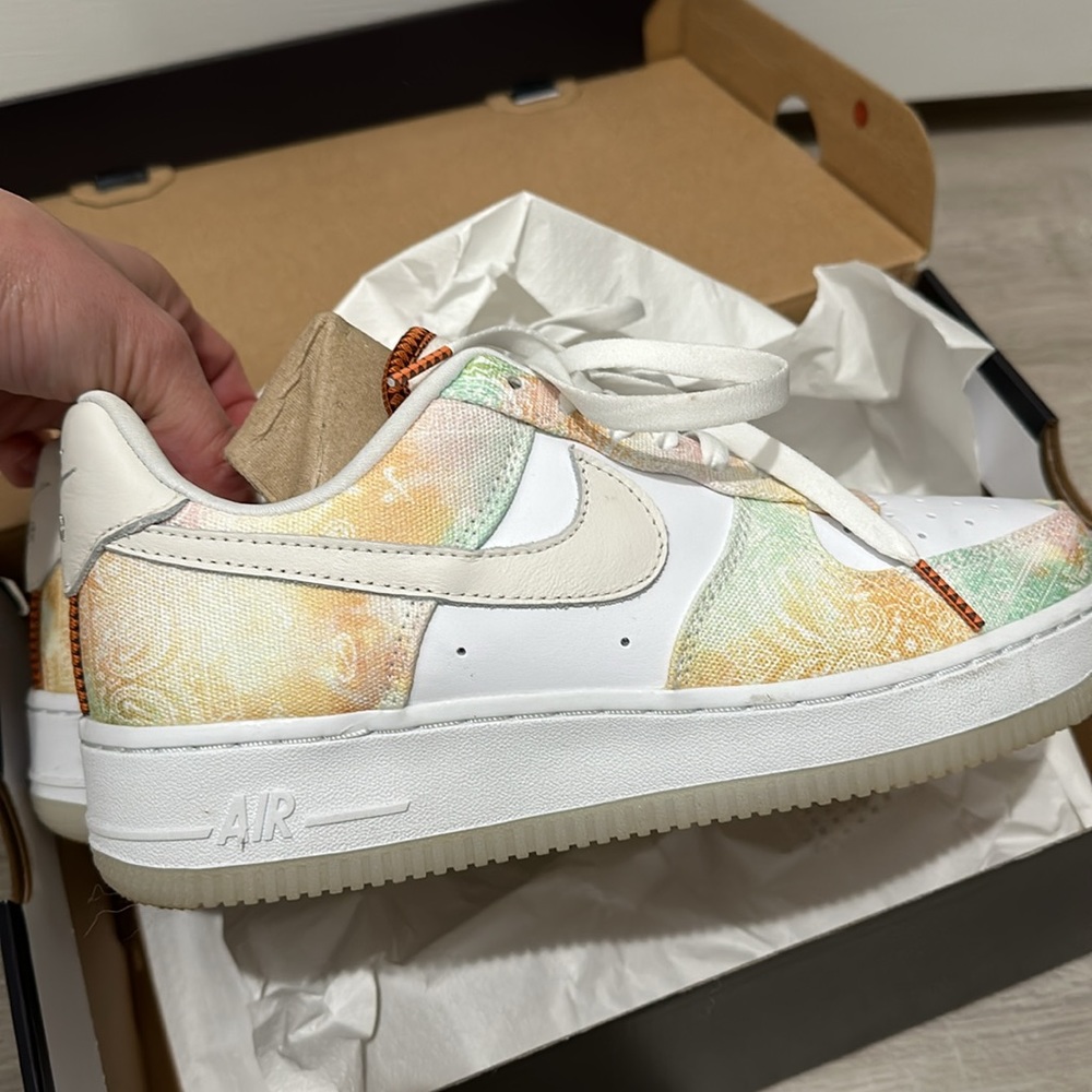 Worn once! Womens Air Force 1 ‘07, size 7.5